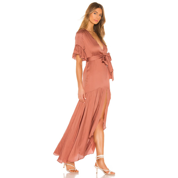 NWT REVOLVE Privacy Please Jewel Maxi Dress Desert Rose size L - Picture 1 of 6